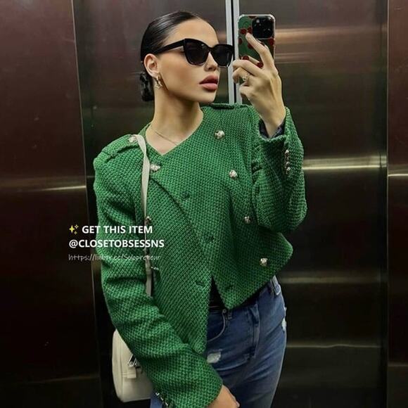 ZARA Cropped Jacket NWT - Picture 10 of 16